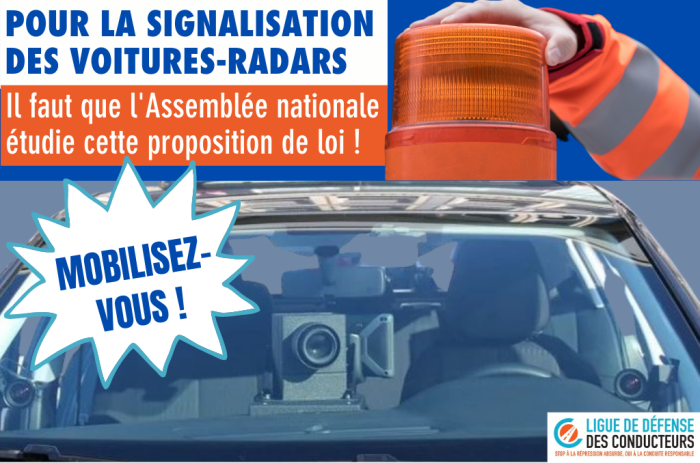 Signalisation des voitures-radars : prochaine étape, faire inscrire la proposition de loi à l’ordre du jour de l’Assemblée nationale