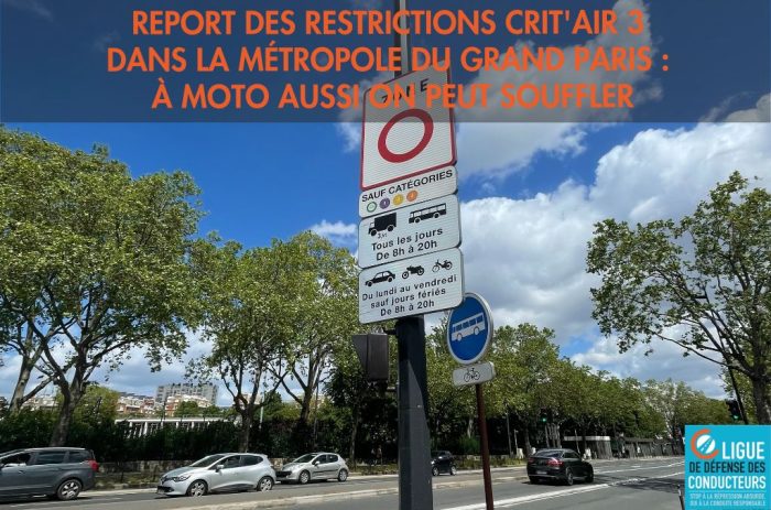 Report des restrictions Crit’Air 3 dans la Métropole du Grand Paris&nbsp;: à moto aussi on peut souffler