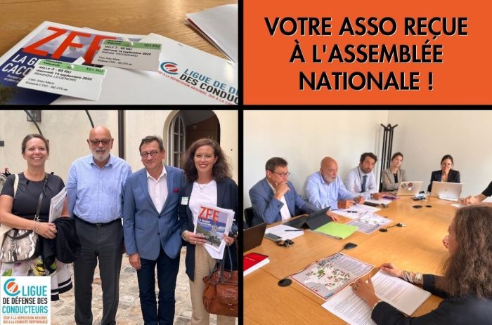 Assemblée nationale&nbsp;: la Ligue de Défense des Conducteurs alerte les députés sur l’urgence de suspendre les Zones à faibles émissions