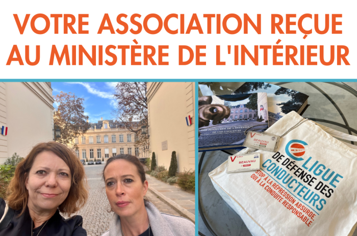 Votre association au ministère de l&rsquo;Intérieur&nbsp;: face à l&rsquo;entêtement anti-vitesse du gouvernement, le combat doit continuer !