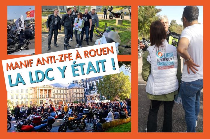 ZFE de Rouen : La Ligue de Défense des Conducteurs et la FFMC 76 unies contre sa mise en place