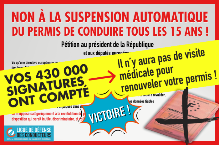 Victoire &nbsp;: le Parlement européen rejette la proposition de loi sur la fin du permis de conduire à vie !