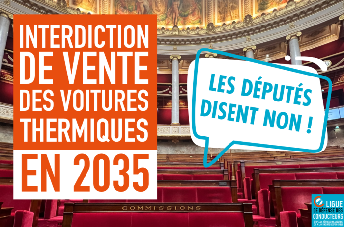 Premier coup de semonce contre la fin des voitures thermiques en 2035 !
