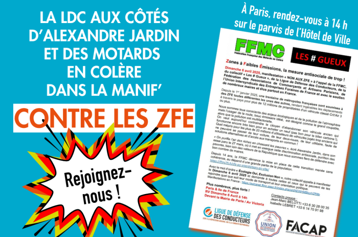 La LDC manifeste dimanche contre les ZFE