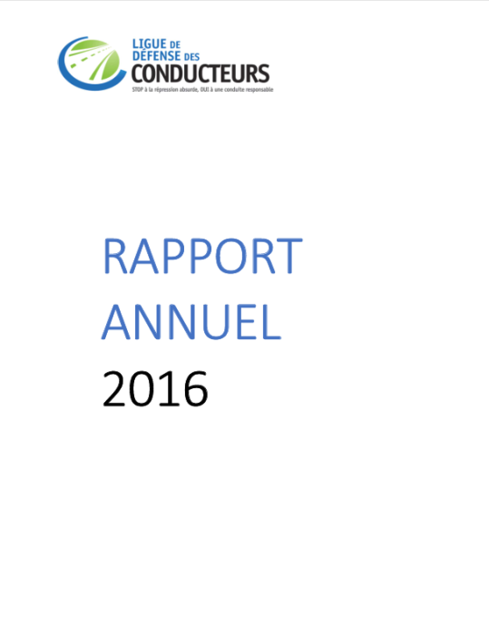 Rapport annuel 2016 de la LDC